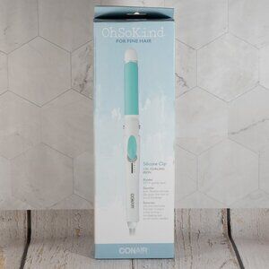 Conair Oh-So-Kind 1" Silicon Clip Curling Iron BRAND NEW